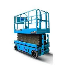 Kapalı konumda kompakt makaslı platform